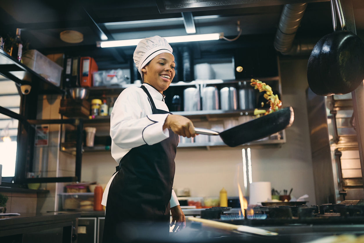 Veste de cuisine ergonomique